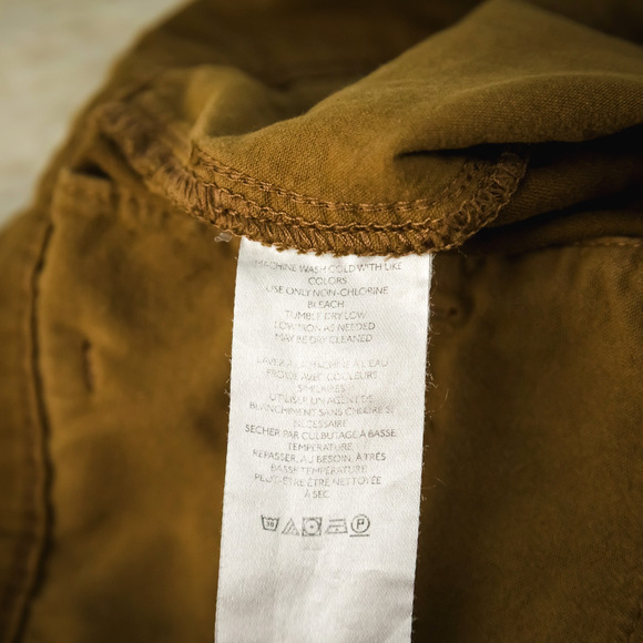 Free People Size 10 Billie Chino Brown Pleated Button High Waist Cotton Shorts - Picture 5 of 8